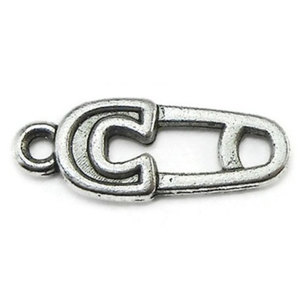 16pcs‎ Safety Pin Charms, baby shower announcement